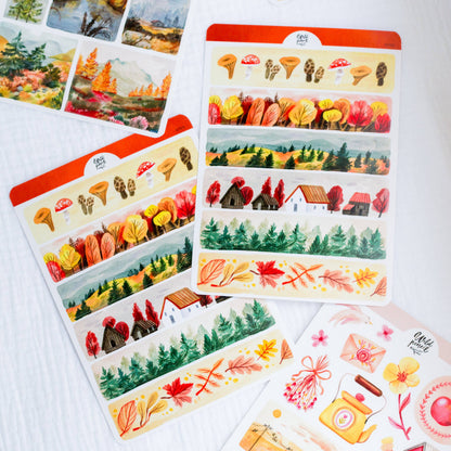 Autumn Tapes Sticker Sheet