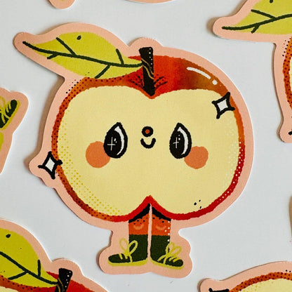 Apple core cutie Vinyl sticker
