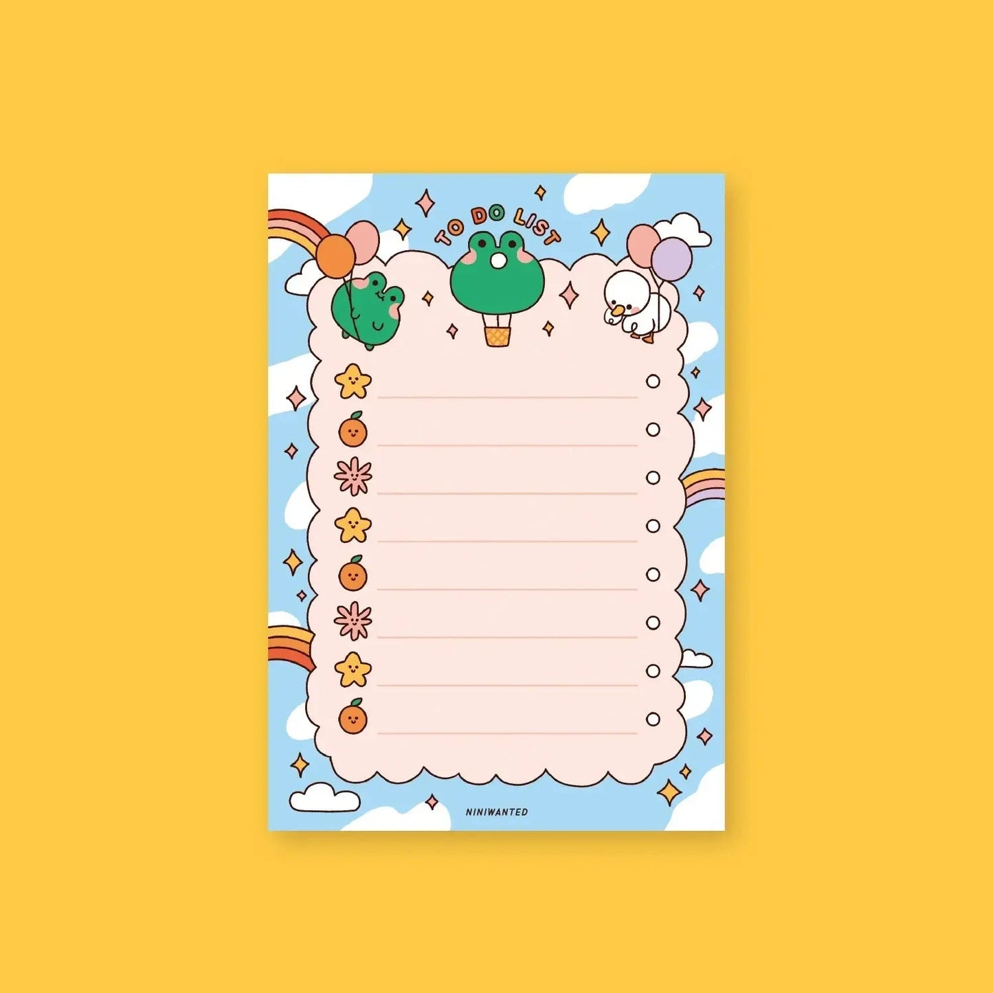 Up in the air To Do List Notepad