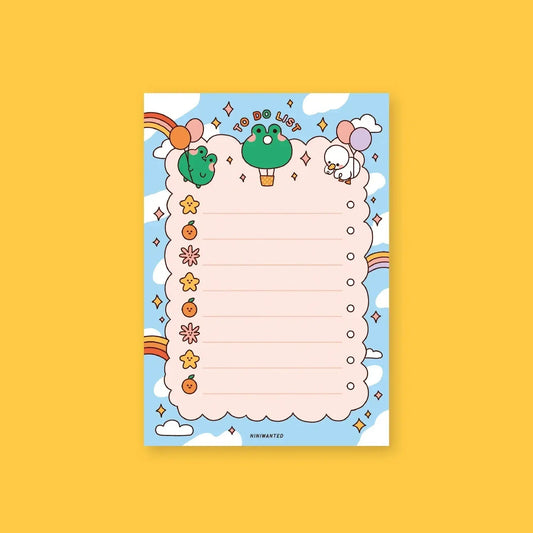 Up in the air To Do List Notepad