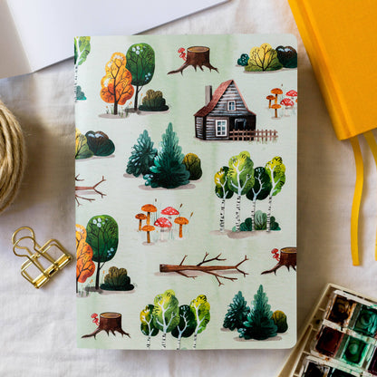 Cottage in the Woods A5 Notebook