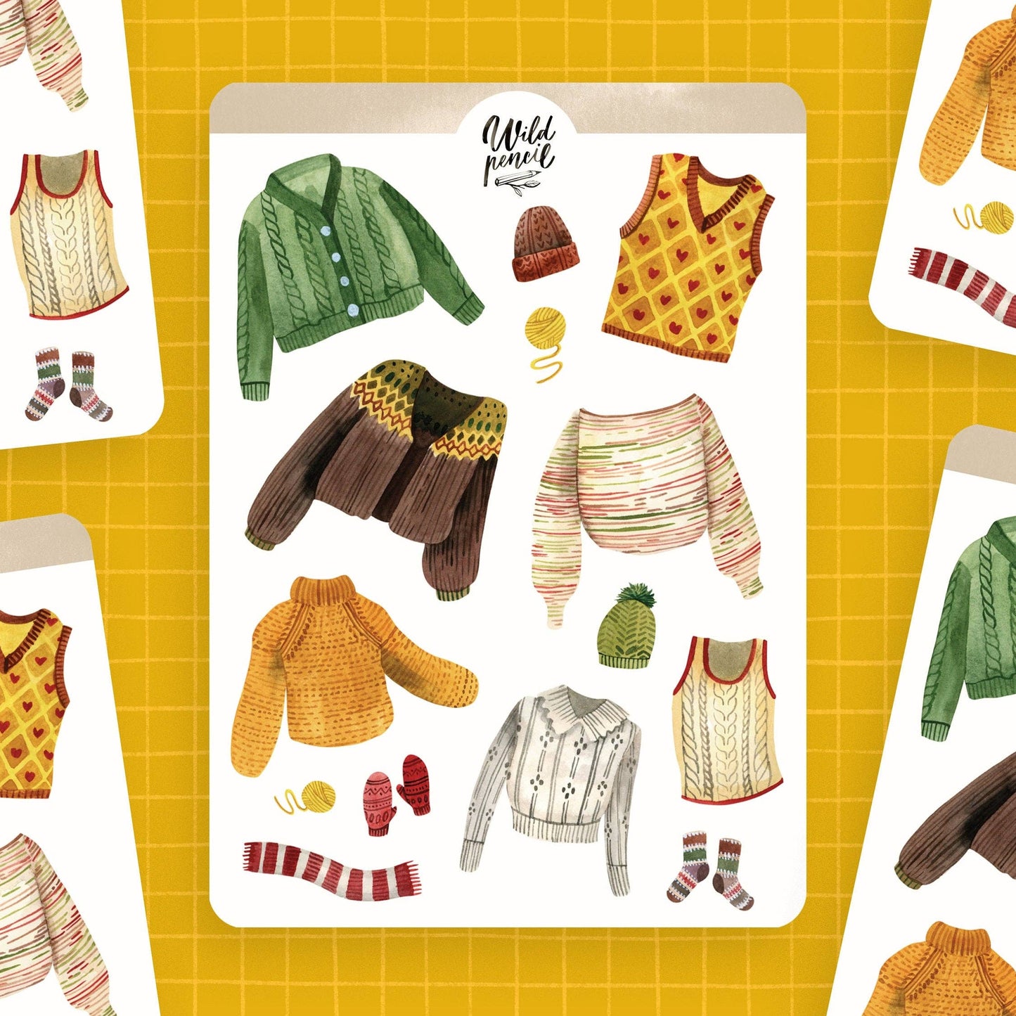 Knitwear Sticker Sheet