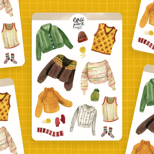 Knitwear Sticker Sheet