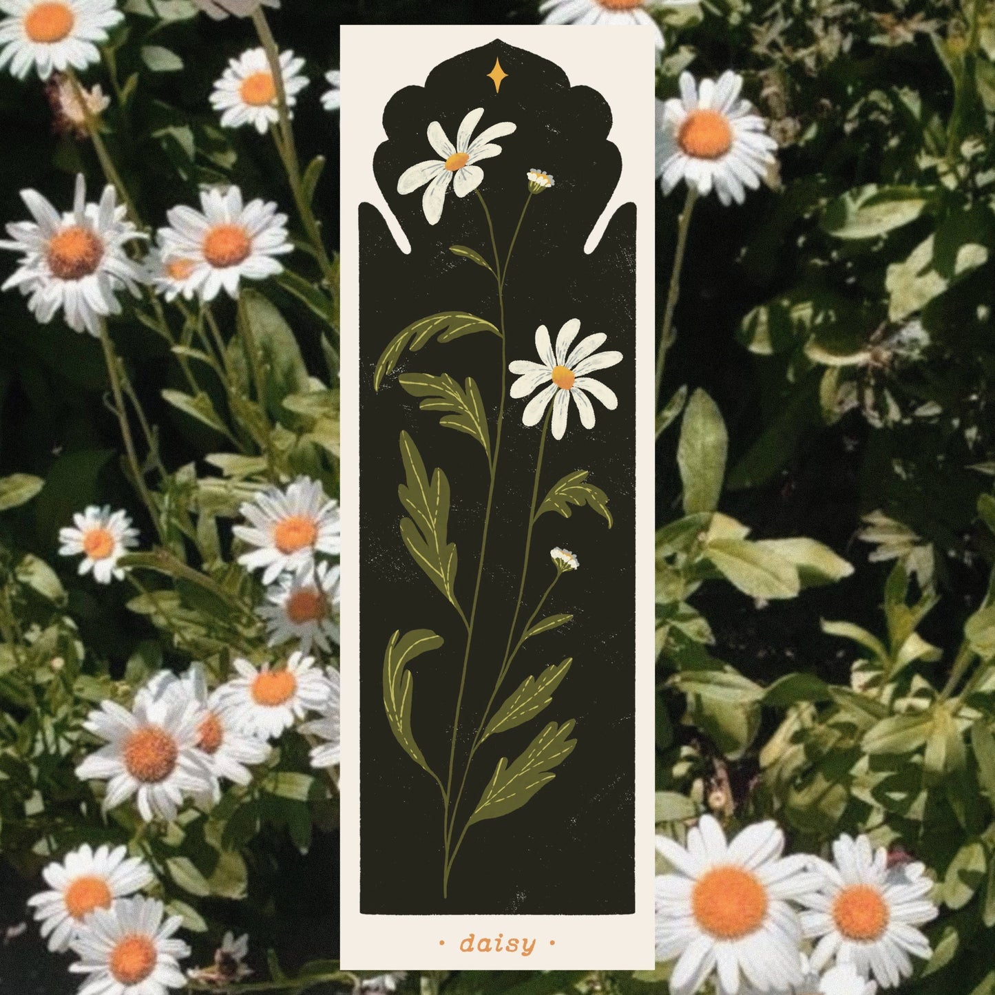 April Birth flower - Daisy Bookmark