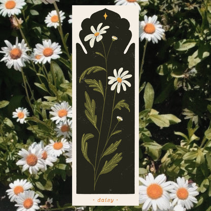 April Birth flower - Daisy Bookmark