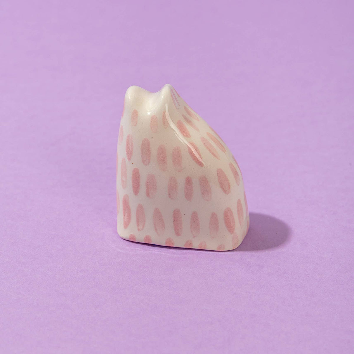 Tiny Cat Pink / Ceramic Piece