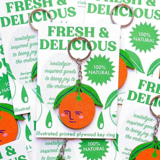 Cheeky Orange Keyring