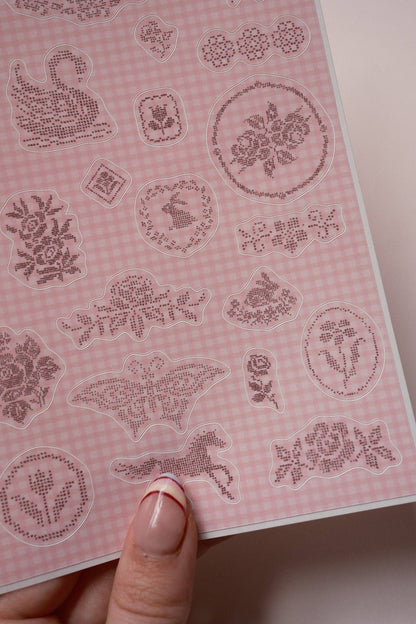 Embroidery - A5 sticker sheet