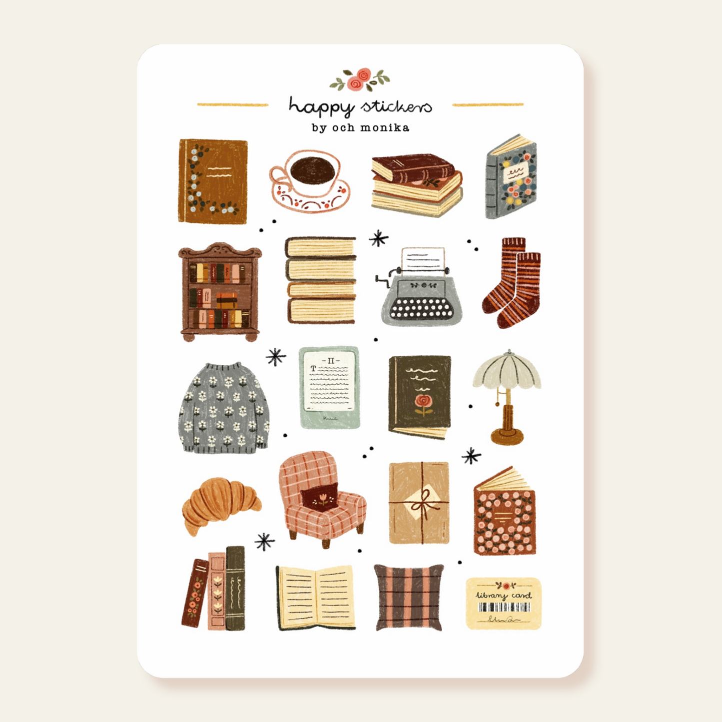 Bookish Corner - Sticker Sheet