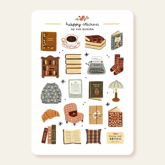 Bookish Corner - Sticker Sheet