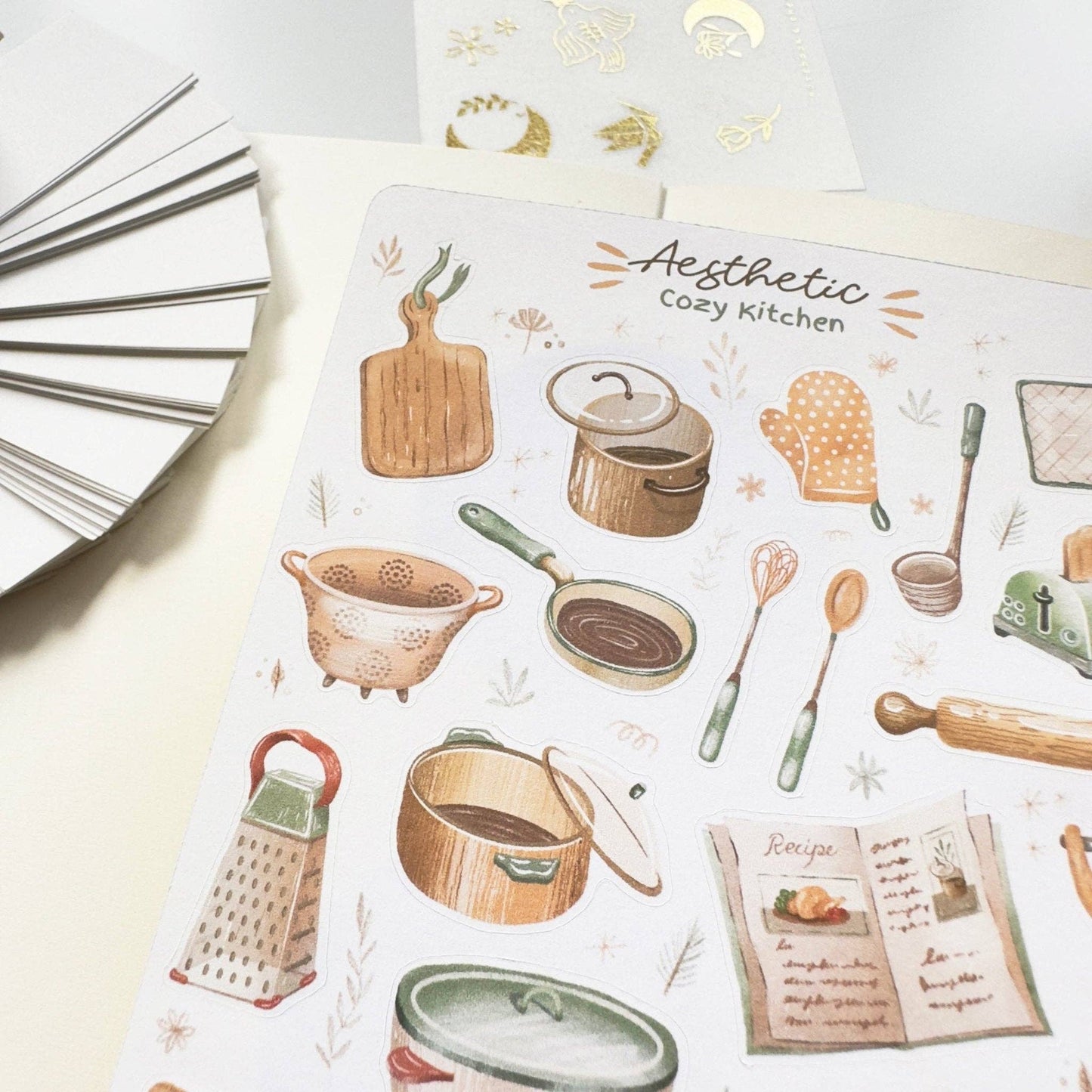 Sticker Sheet - Aesthetic Cozy Kitchen
