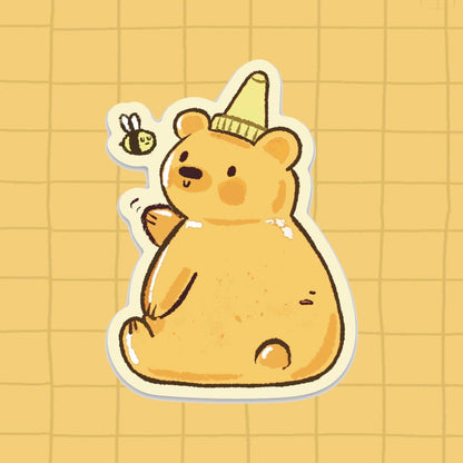 Honey Bear vinyl sticker