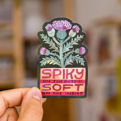 Spiky Vinyl Sticker