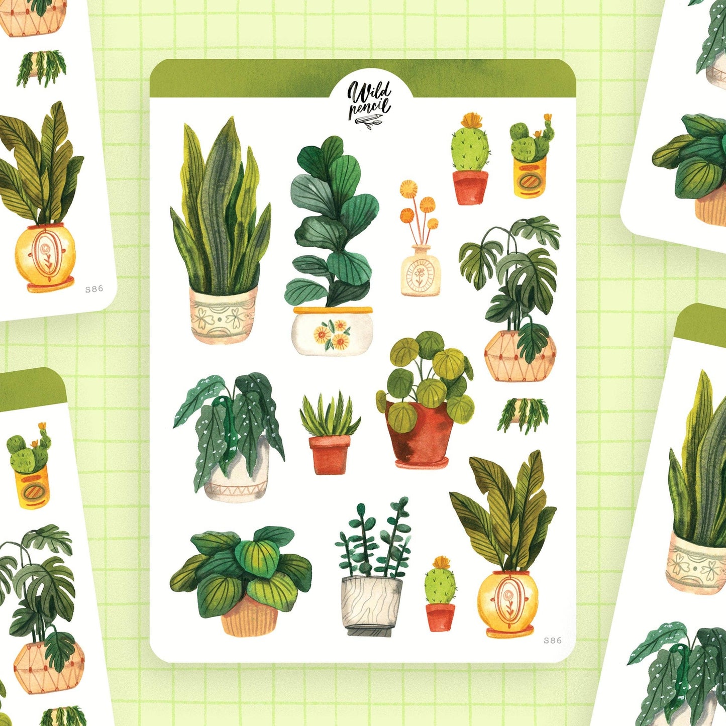 House Plants Sticker Sheet