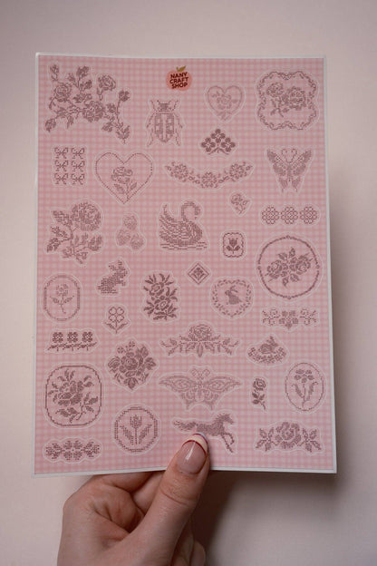 Embroidery - A5 sticker sheet