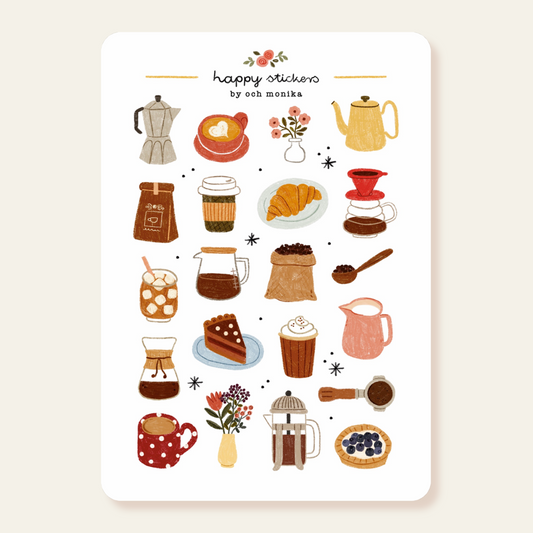 Coffee Time - Sticker Sheet