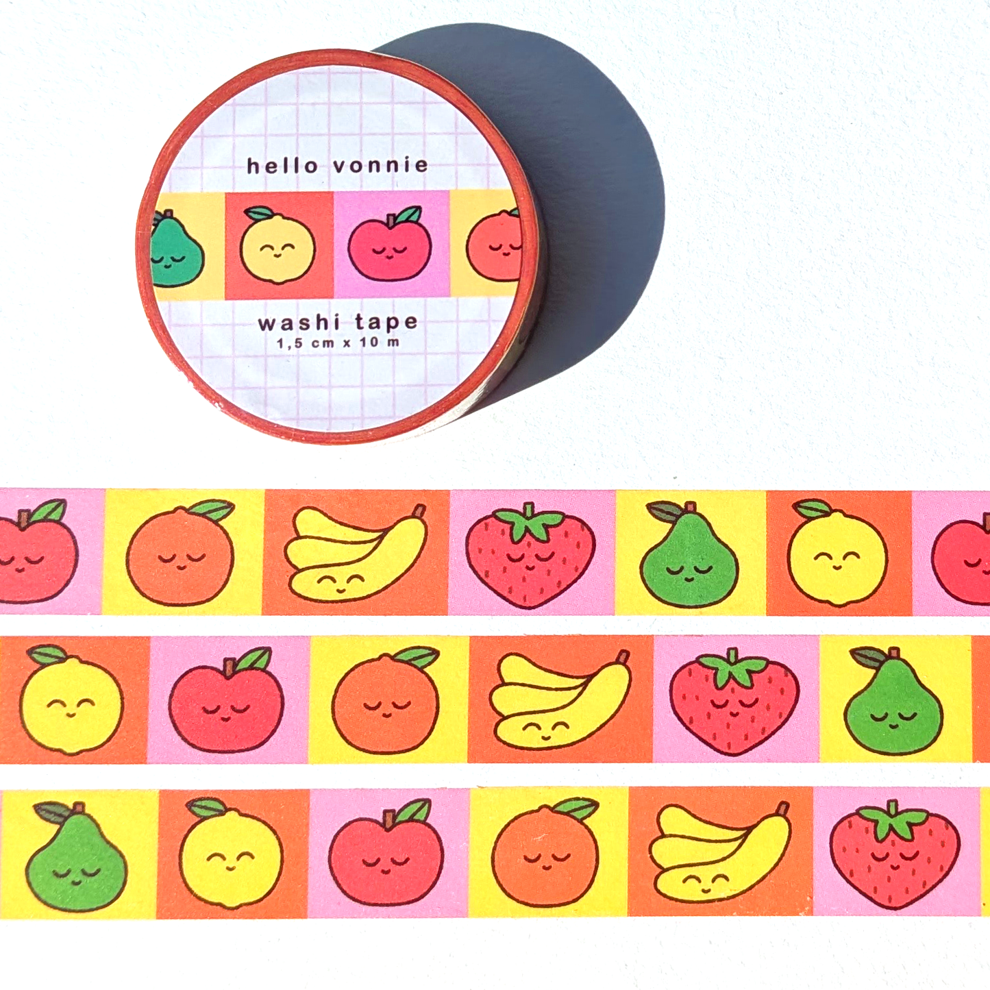 Fruit friends washi tape