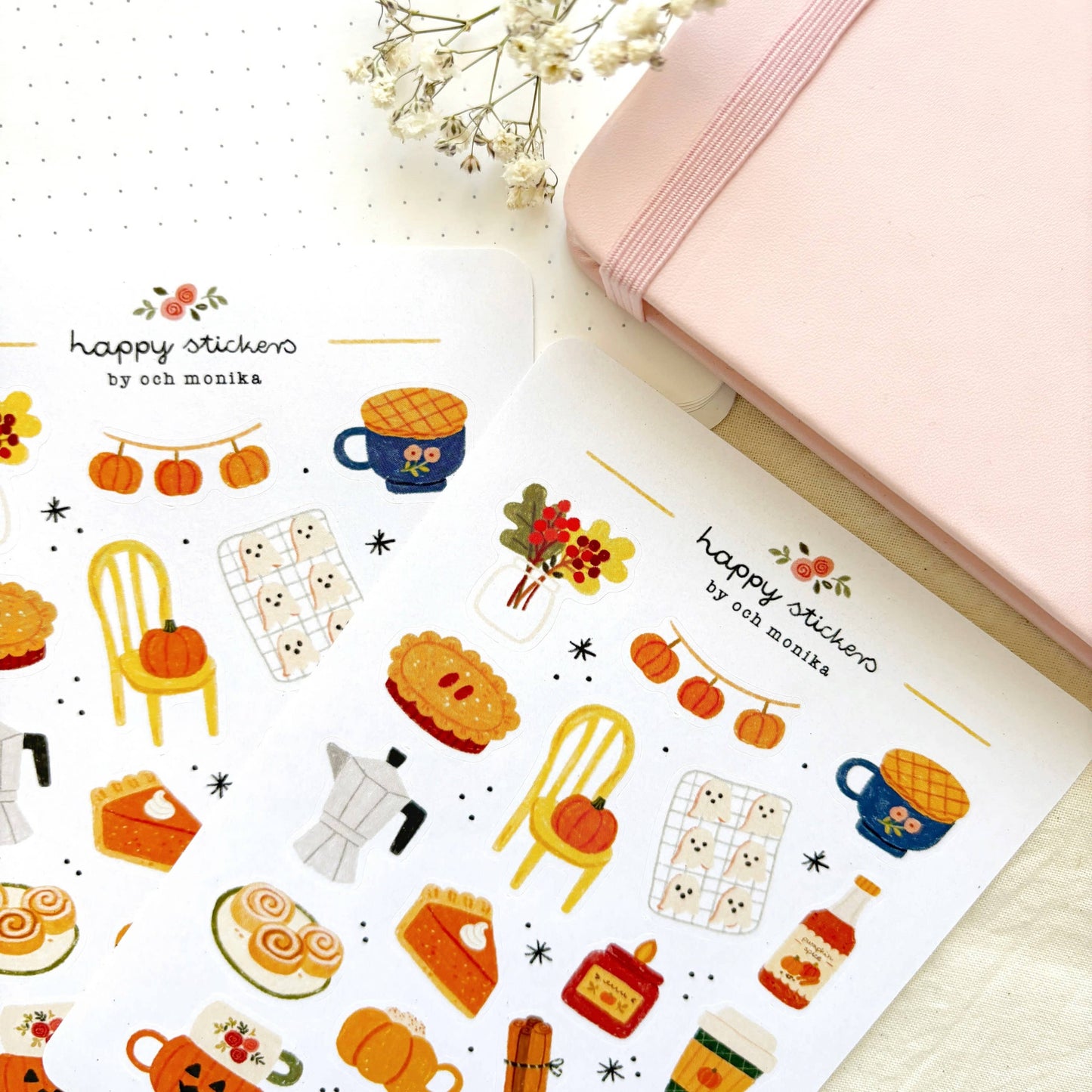 Fall Café - Sticker Sheet