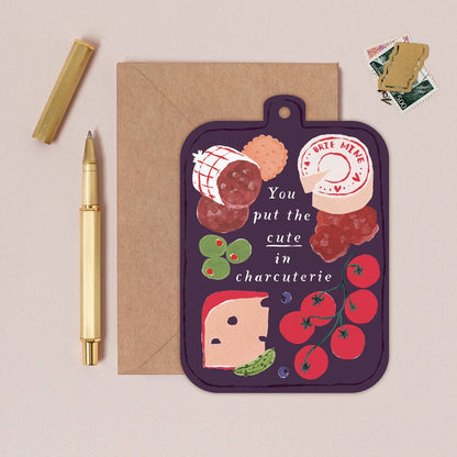 Cute in Charcuterie Board Card
