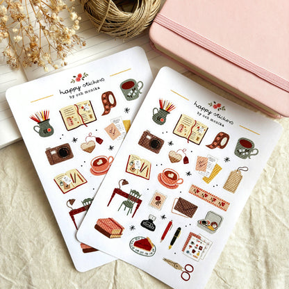 Cozy Journaling - Sticker Sheet