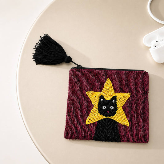 Superstar Cat Clutch - Medium