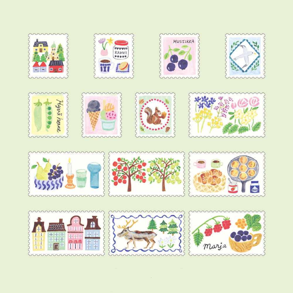 Yuru Log Roll Sticker Stamps