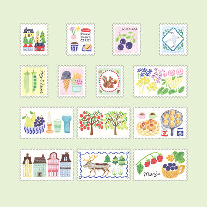 Yuru Log Roll Sticker Stamps