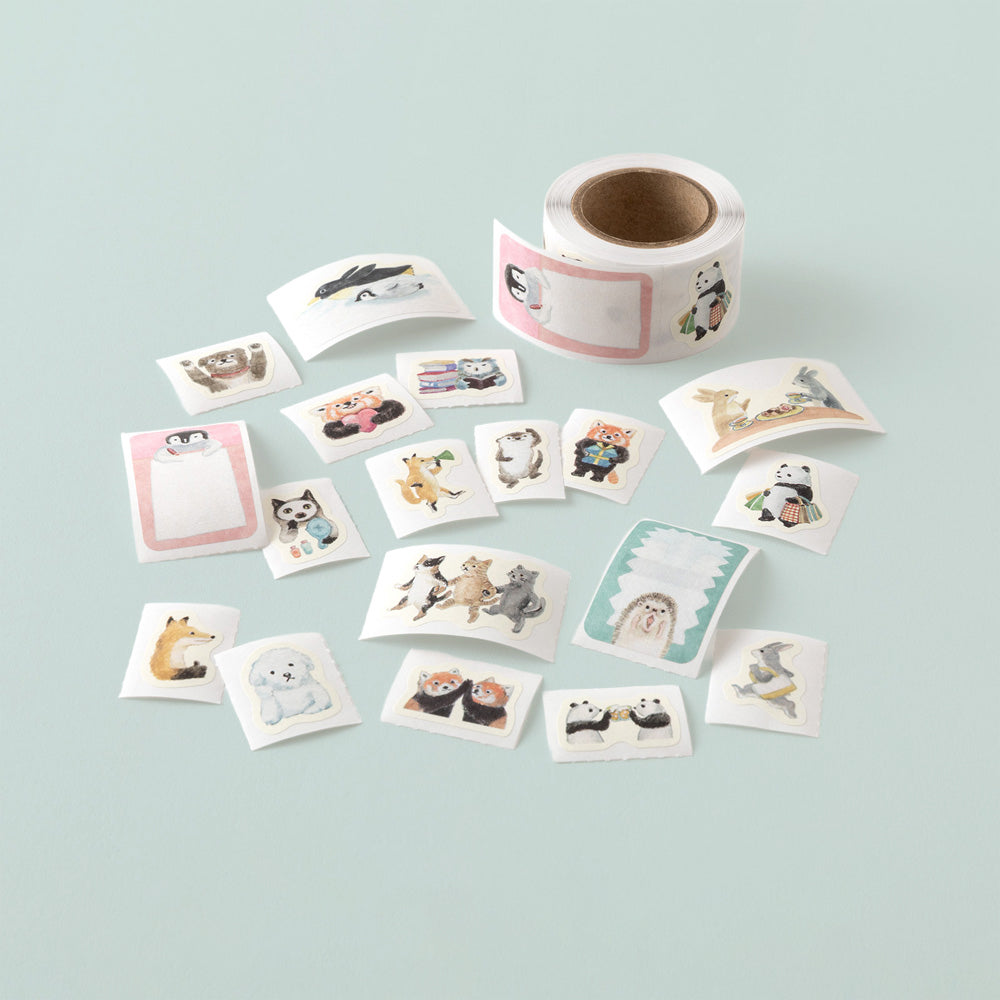 Yuru Log Roll Sticker Animal Emotions