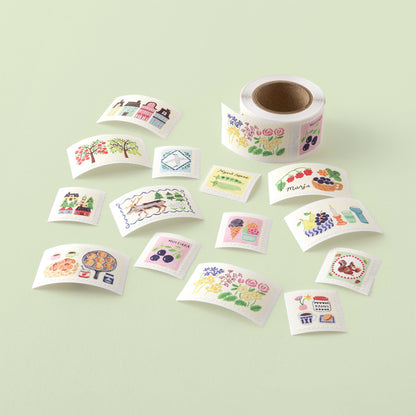Yuru Log Roll Sticker Stamps