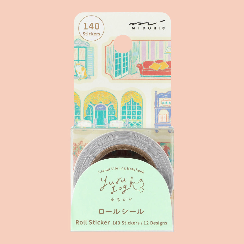 Yuru Log Roll Sticker Window Views