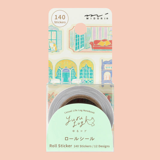 Yuru Log Roll Sticker Window Views