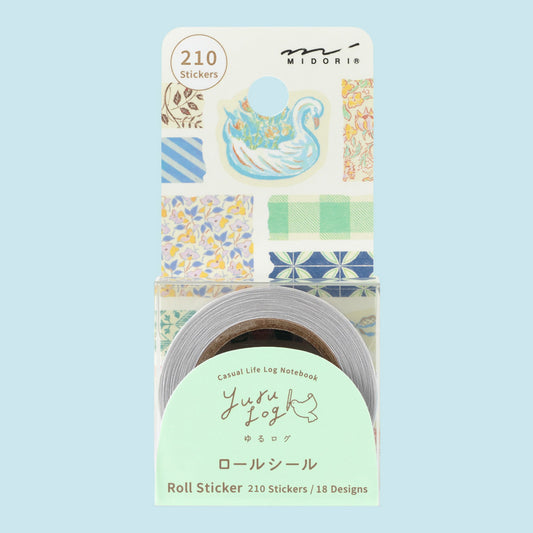 Yuru Log Roll Sticker Antique
