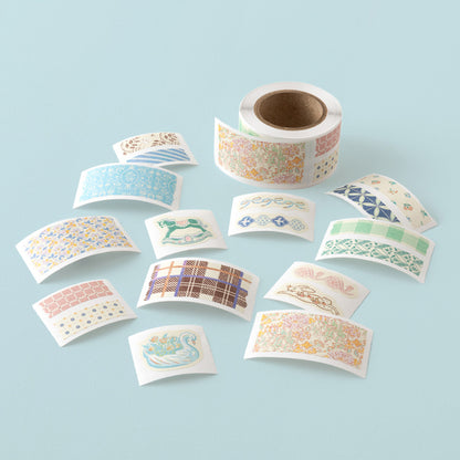 Yuru Log Roll Sticker Antique
