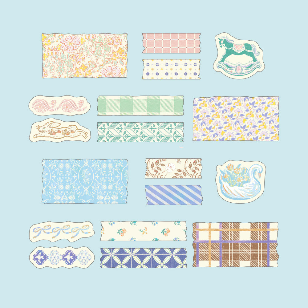 Yuru Log Roll Sticker Antique