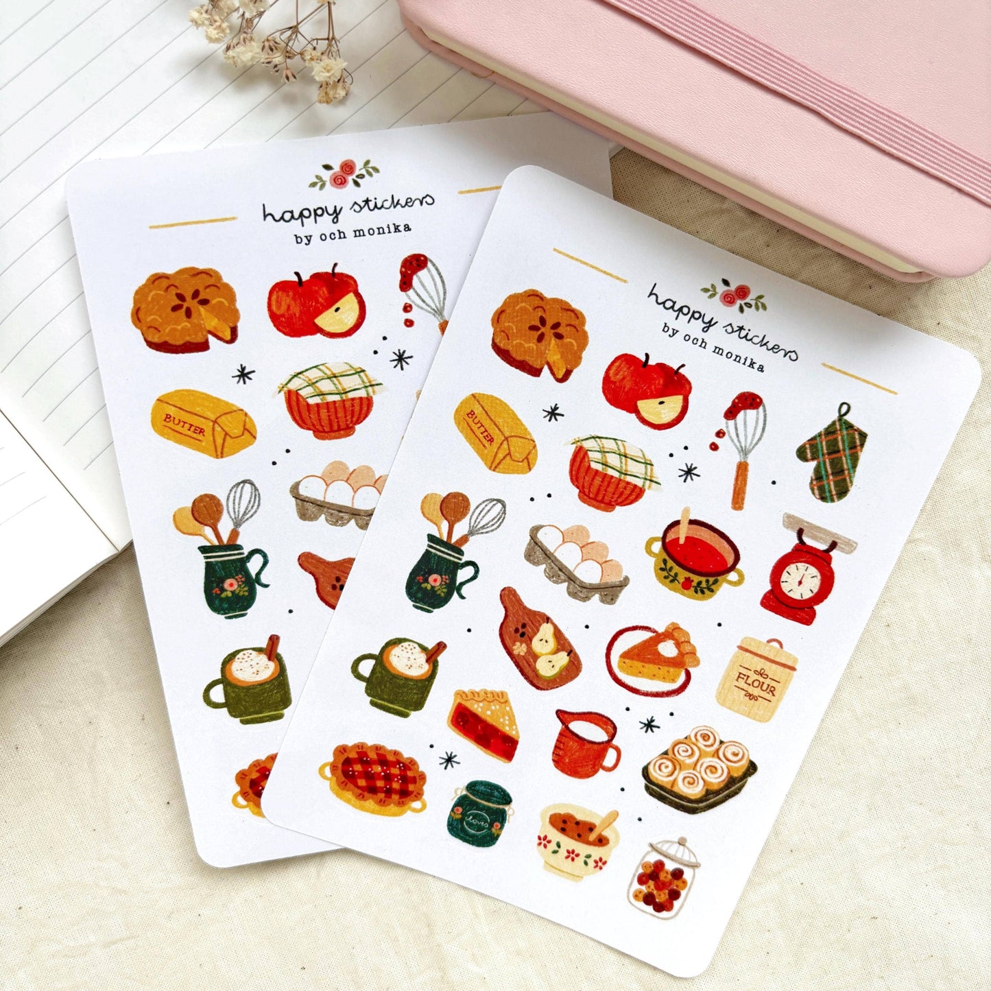 Fall Baking - Sticker Sheet