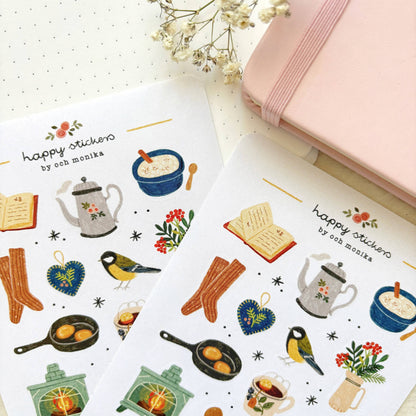 Winter Morning - Sticker Sheet
