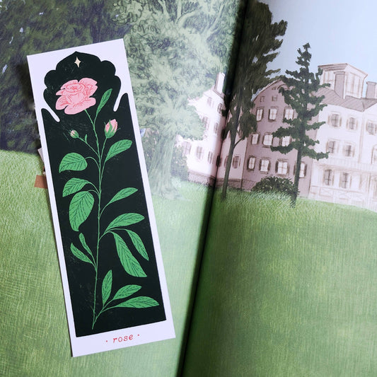 June Birth Flower - Rose Bookmark