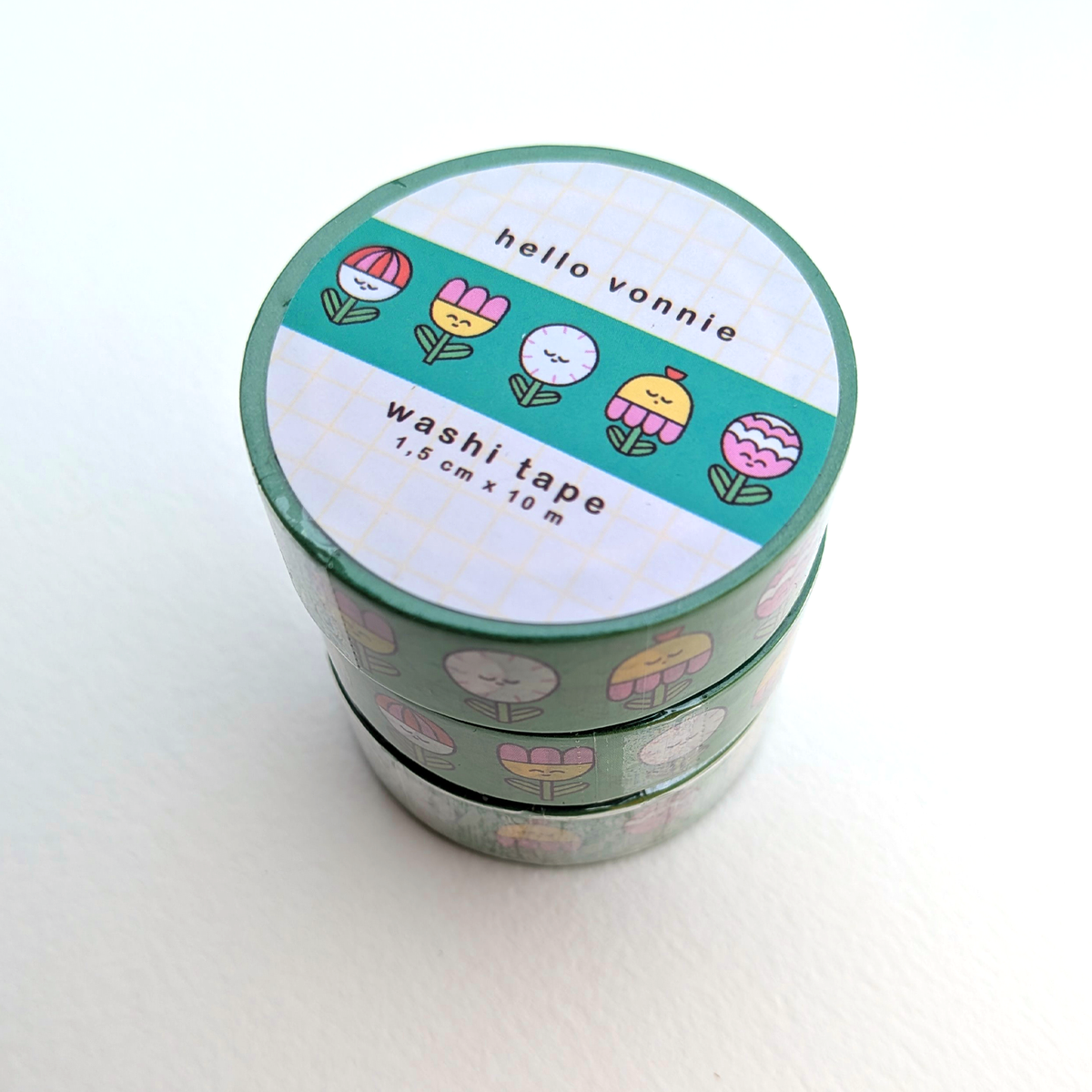 Flower friends washi tape
