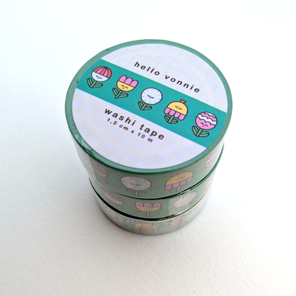 Flower friends washi tape