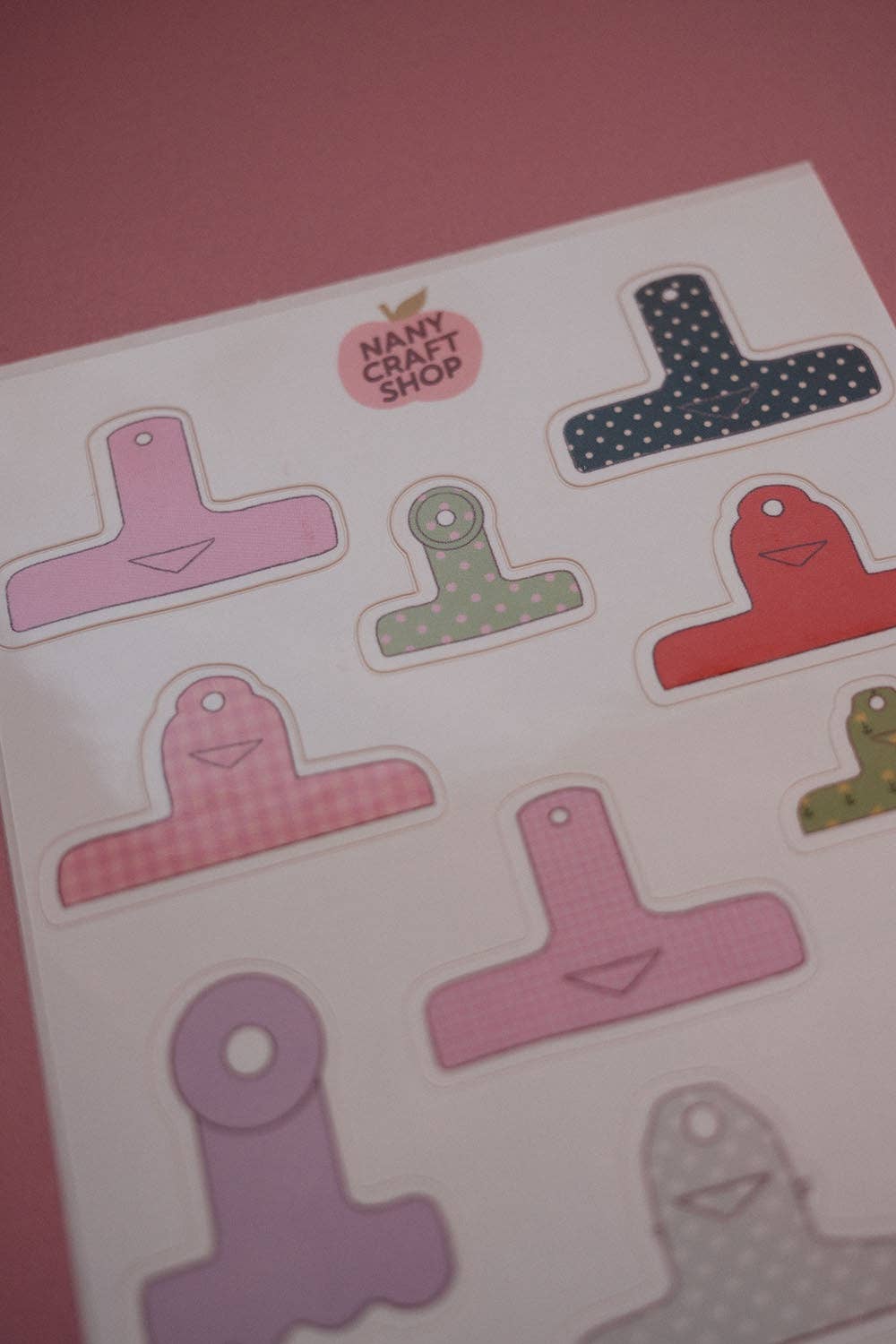 Paper clips - A6 sticker sheet