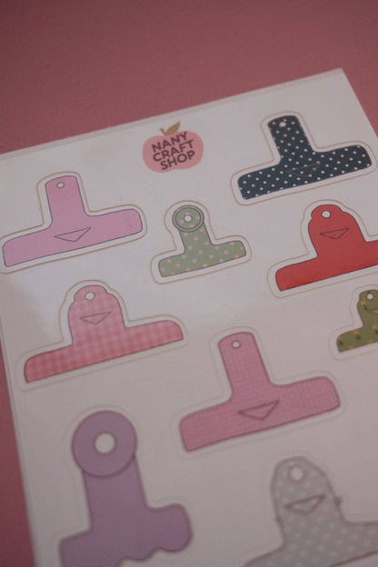 Paper clips - A6 sticker sheet