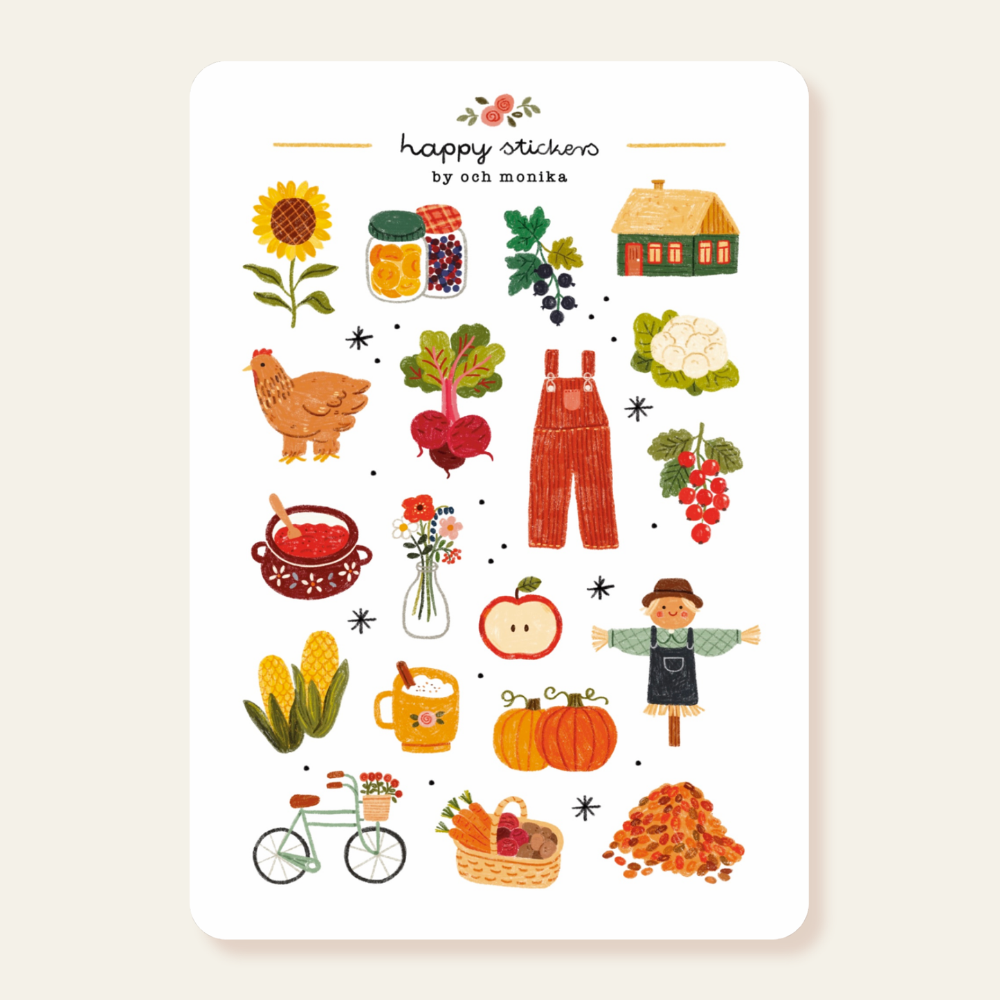 Harvest Time - Sticker Sheet