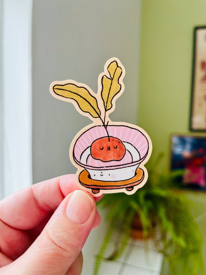 Plant bulb nap Vinyl Sticker