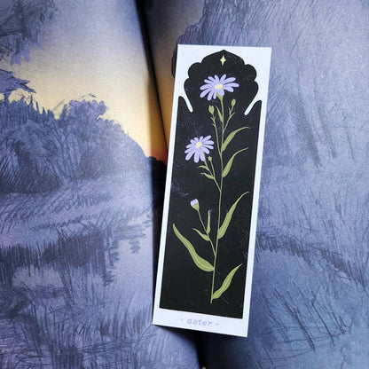September Birth Flower - Aster Bookmark