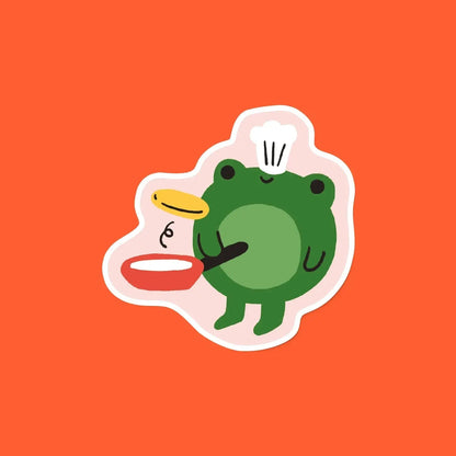 Frog pancake Sticker