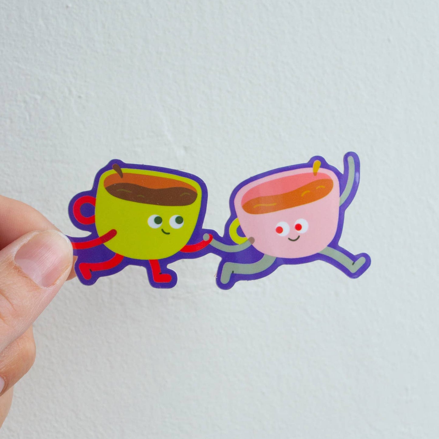 Teacups Vinyl Sticker