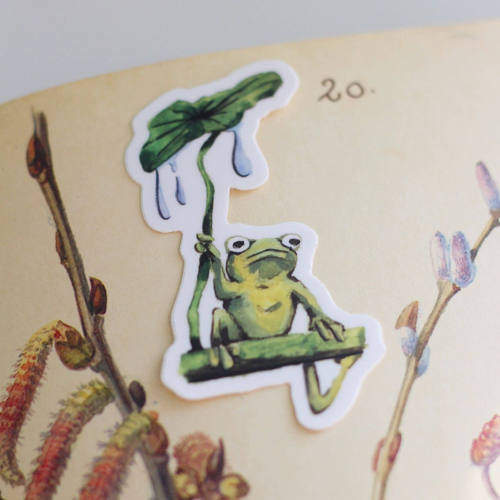 Moody Frog Sticker – Cactus Crafts