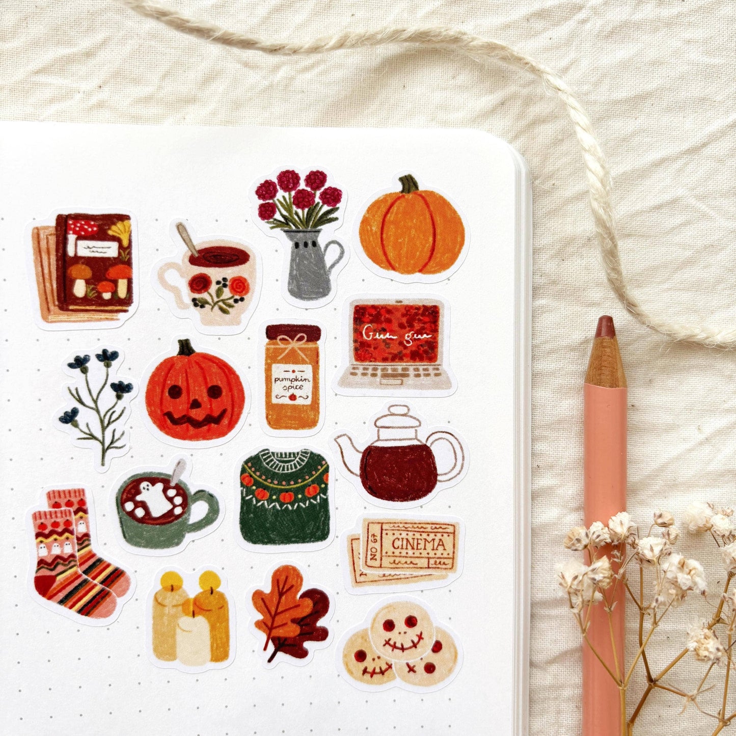 Cozy Halloween - Sticker Sheet
