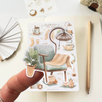 Sticker Sheet - Aesthetic Cozy Vibes