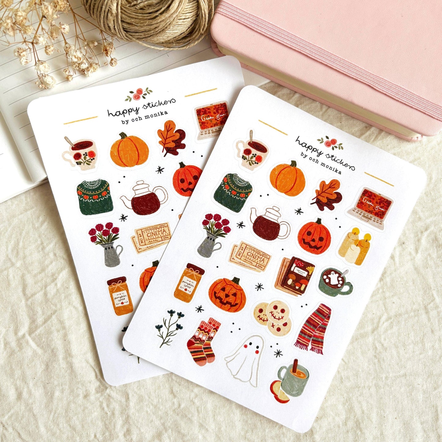 Cozy Halloween - Sticker Sheet